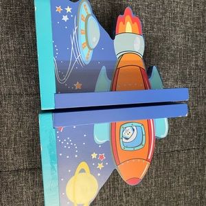 Rocketship bookends